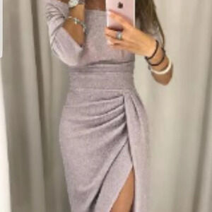 Women’s Beautiful light purple sparkly dress small